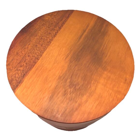 Hearth & Hand Magnolia Cookie Jar Canister Stoneware with Wood Lid - Picture 6 of 8